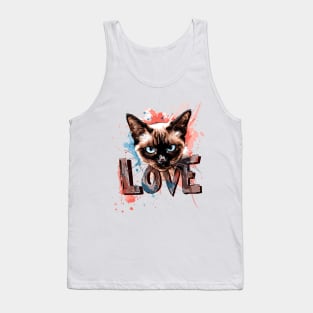 Siamese cat Tank Top